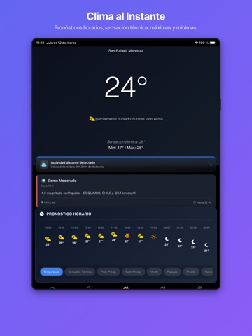 Contingencias: Clima y Granizo iPad screenshot 1