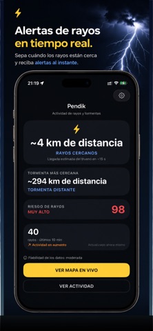 Radar de Rayos iPhone screenshot 1