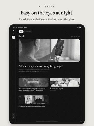 think - E-ink RSS Feed Reader iPad screenshot 4