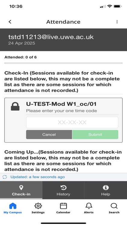 UWE Bristol MyAttendance screenshot-5