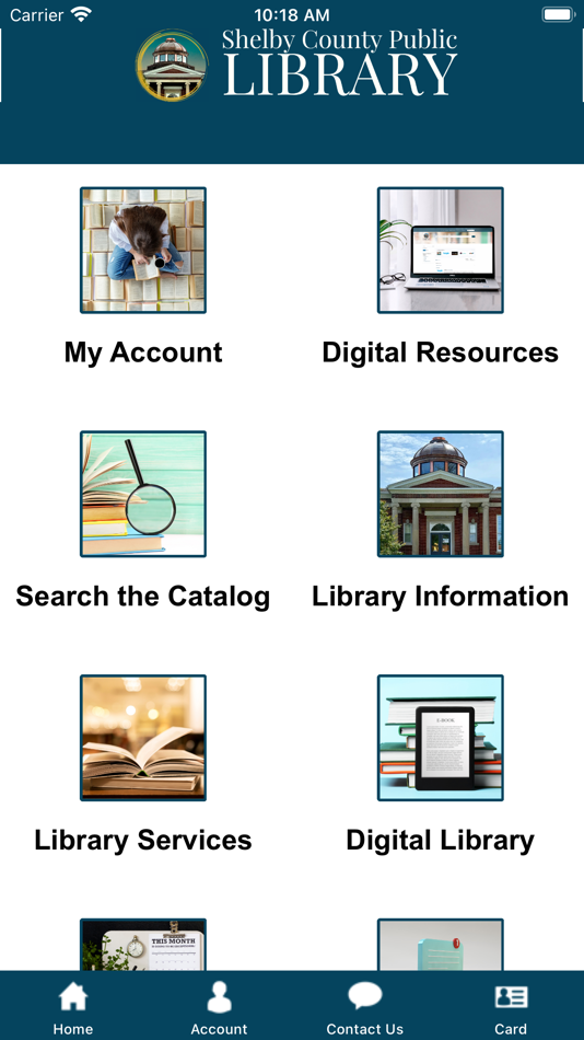 #1. Shelby County Public Library (iOS) By: Capira Technologies