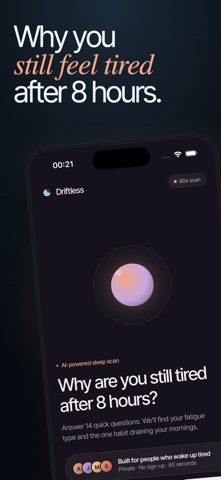 Driftless - AI Sleep & Energy Screenshot 1 of 6