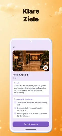 Screenshot von Voyaglish — KI-Reise-Englisch auf dem iPhone 5