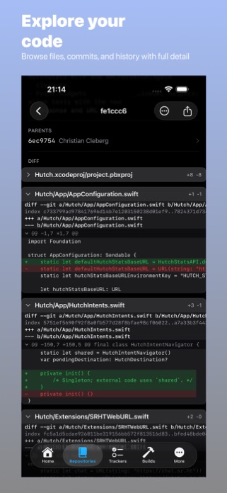 Hutch for Sourcehut Screenshot 6 of 7