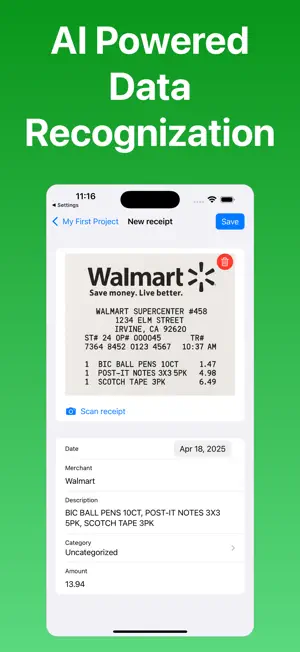 Zeple Receipt Scanner screenshot 2