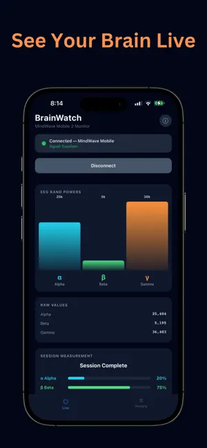 BrainWatch – Mind & Focus screenshot 1