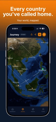 Visa Run: Nomad Travel Tracker Screenshot 4 of 5