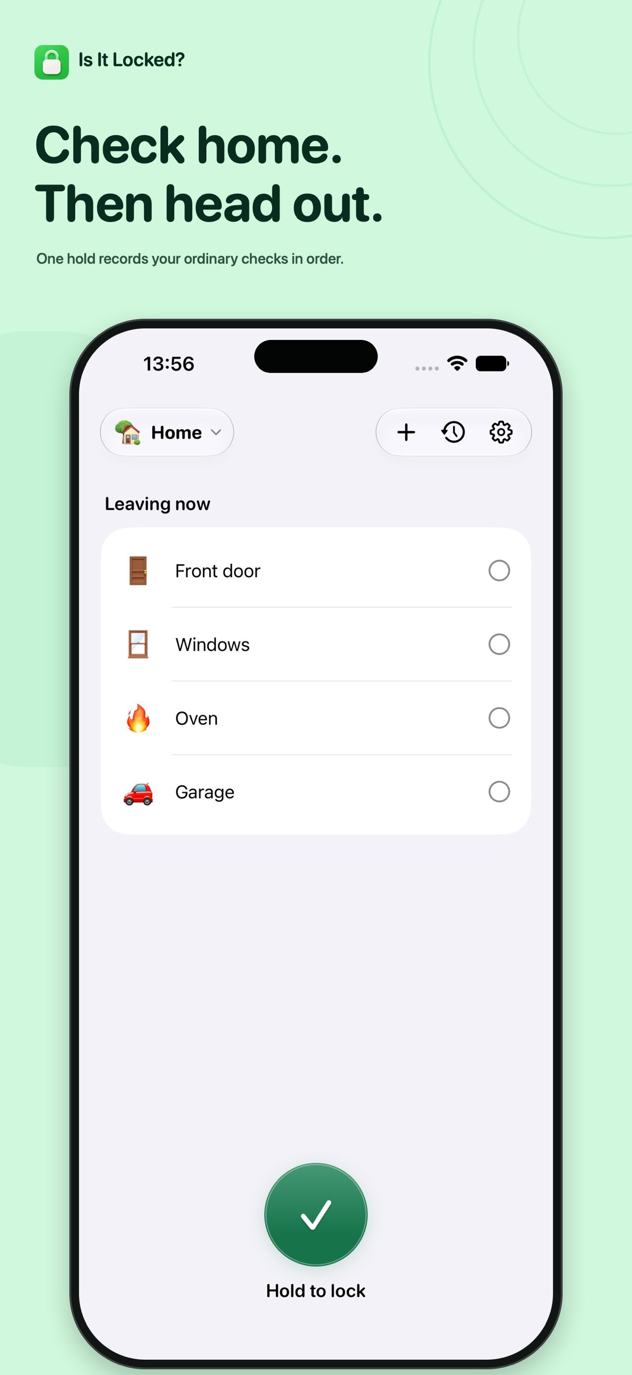Screenshot 1 of Is It Locked? Door Checklist