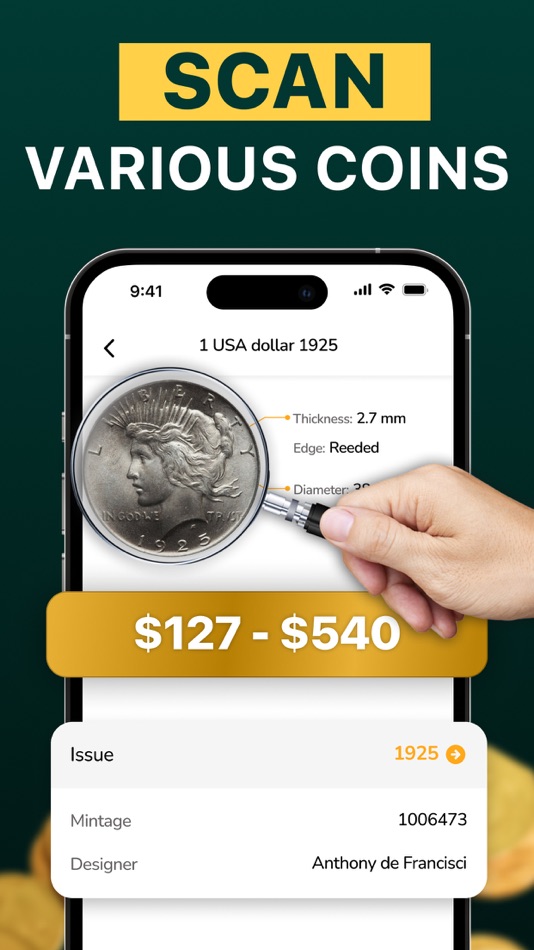 #3. Rare Coin Identifier - Scanner (iOS) 由: Anhelina Minayeva