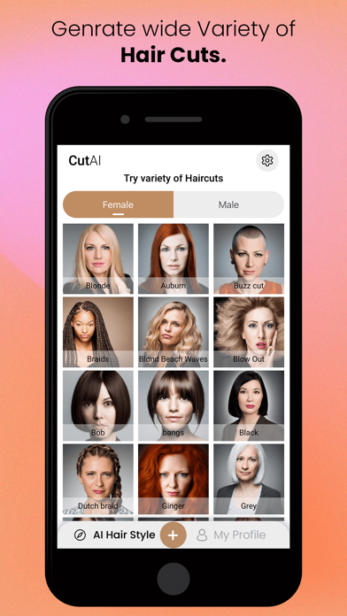 CutAI - AI Hair Style Changer Screenshot