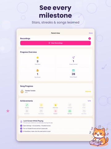 PianoPaws - Piano for Kids iPad screenshot