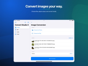 Convert Studio X iPad screenshot
