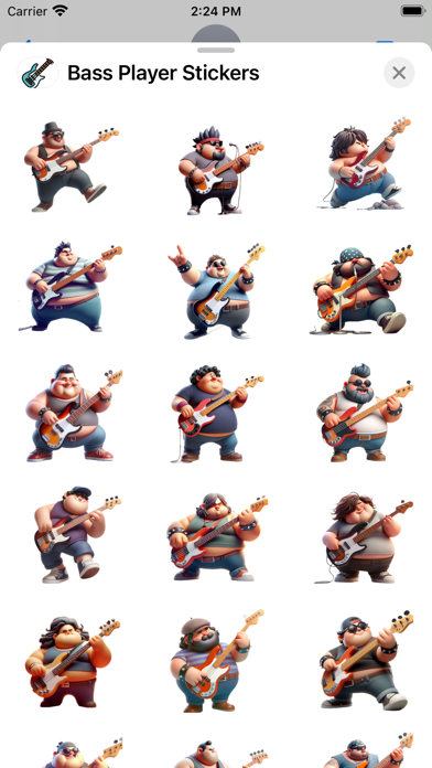Screenshot #1 pour Bass Player Stickers