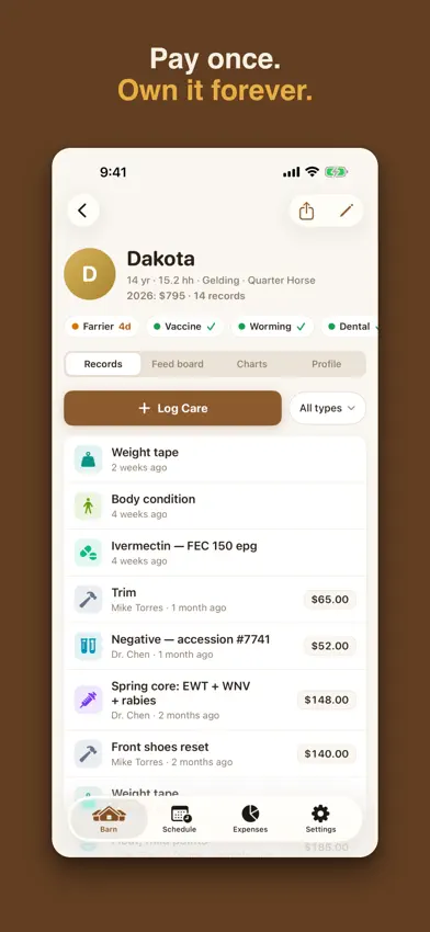 Mane: Horse Health Records screenshot 3