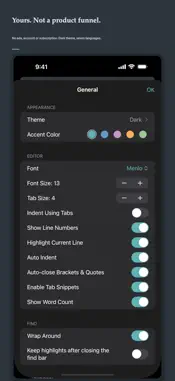 DraftCode: Code & Text Editor screenshot 8