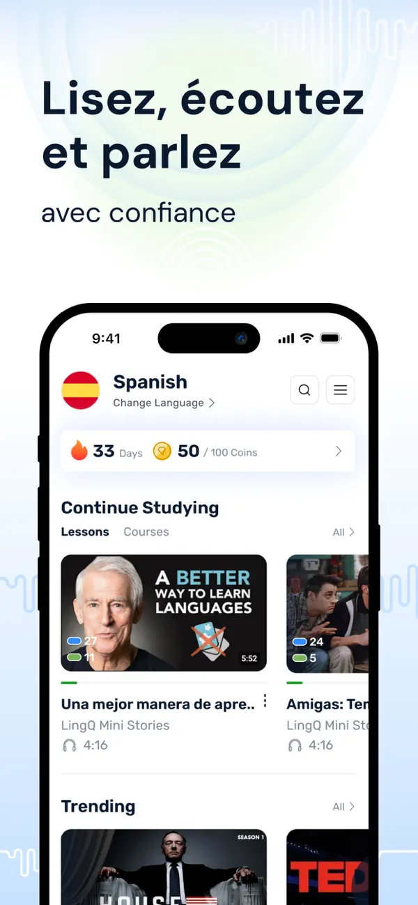 Screenshot #3 pour LingQ : Apprendre les Langues