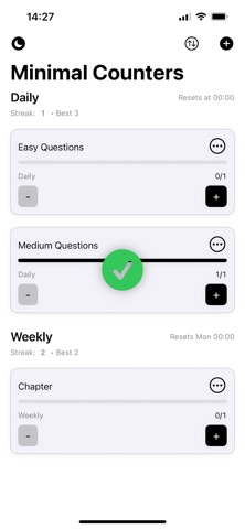 Minimal Counters screenshot