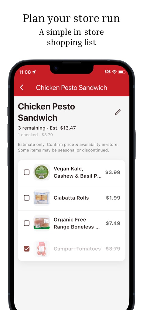 TJ Near & Hot: Local Finds - Users can create detailed 'Shopping Lists' to organize purchases, featuring interactive 'checkboxes' for in-store item tracking.
