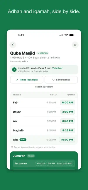SalahBuddy: Iqamah Times screenshot 2