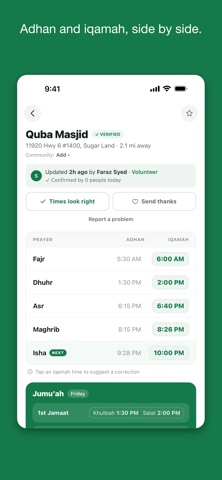 SalahBuddy: Iqamah Times iPhone screenshot