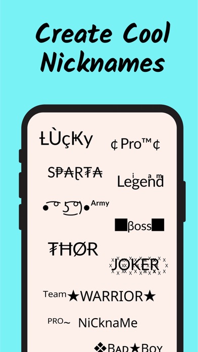 Nickname Fire: Nickfinder App Screenshot