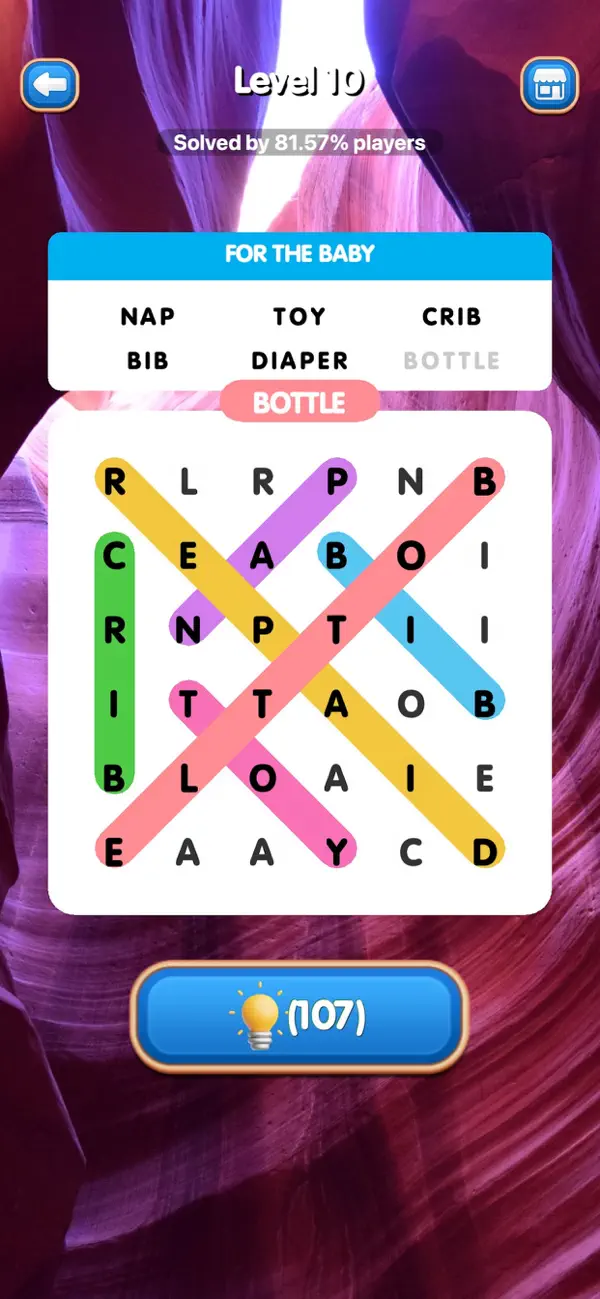 Screenshot #1 pour Word Search: Zen Puzzle Canyon