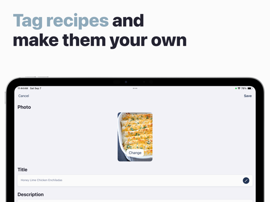HomeCooked Recipes iPad screenshot 5 - Food & Drink app