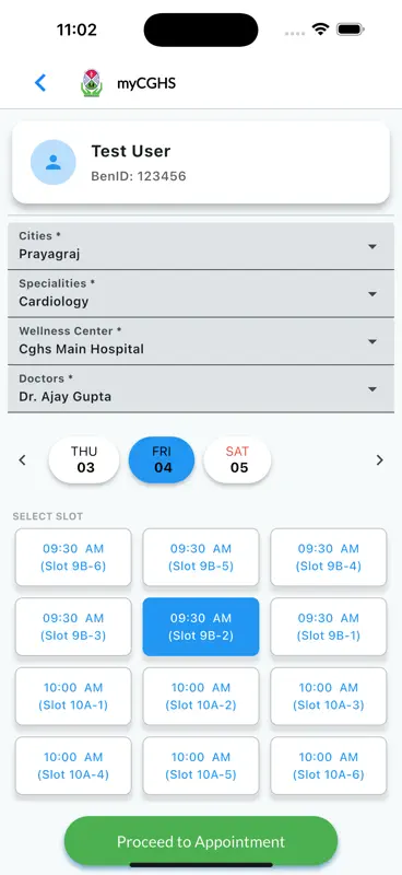 myCGHS 2.0 screenshot 5 of 5
