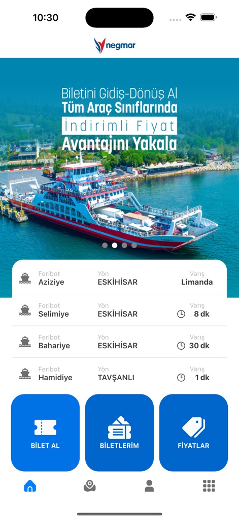 Negmar Feribot Seferleri - Travel App | MWM