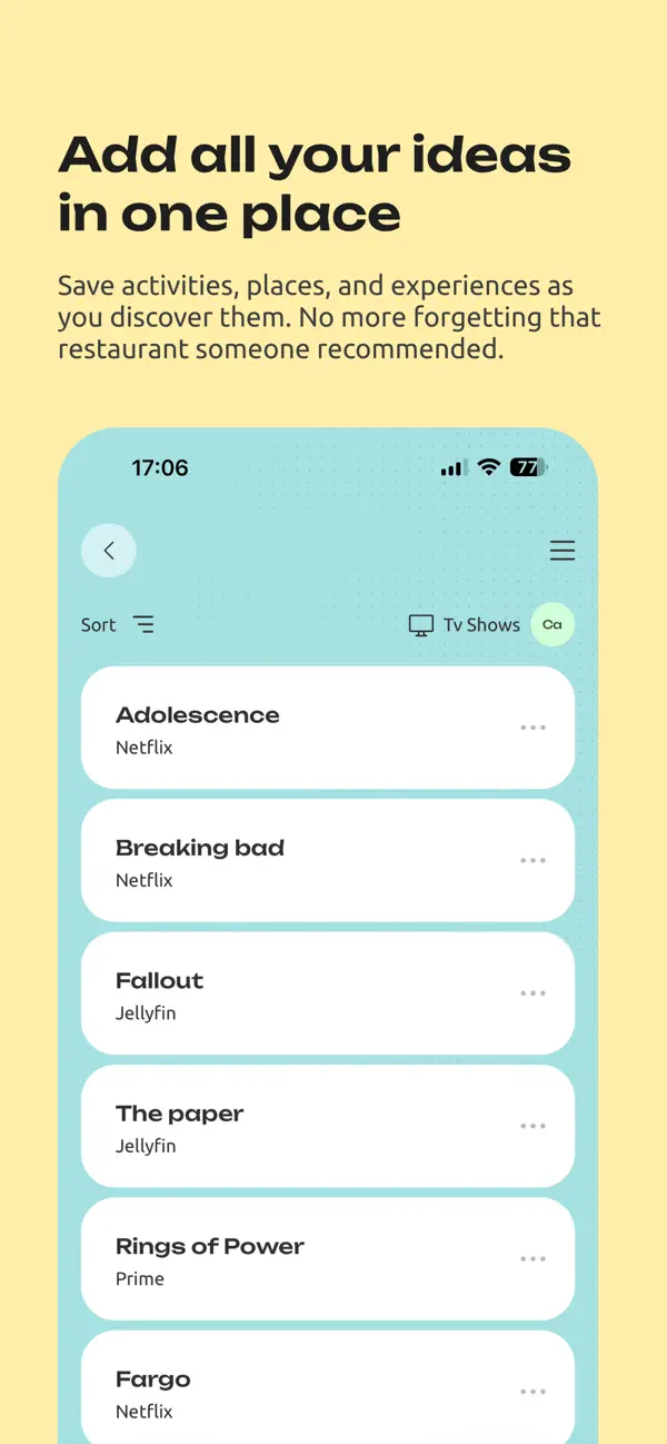 Screenshot #3 pour Anyday: Activity Lists