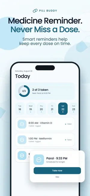 Pill Buddy: Medicine Reminder screenshot 1