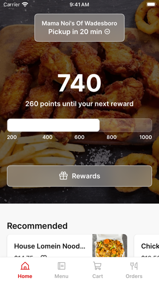 Mama Noi's Of Wadesboro iPhone screenshot 1 - Food & Drink app