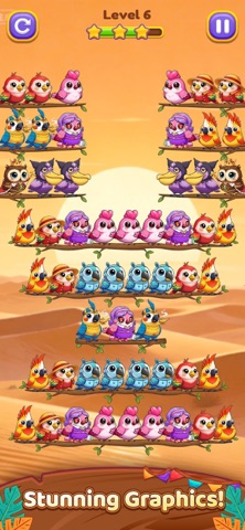Bird Sort 3: Color Puzzle iPhone screenshot