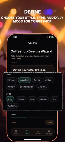Coffeeshop AI Makeover screenshot