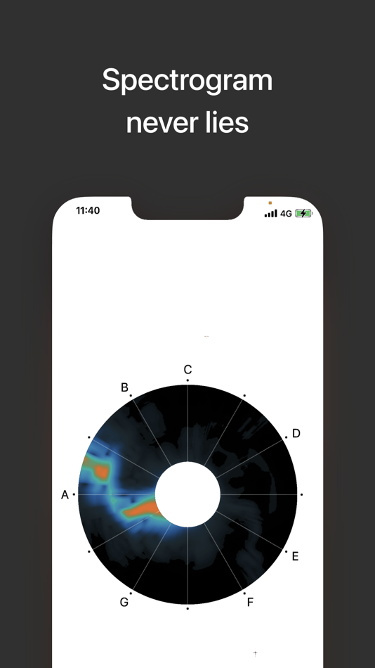 #2. Tutuner — Pitch tracking tuner (iOS) Bởi: Pavel Alekseev