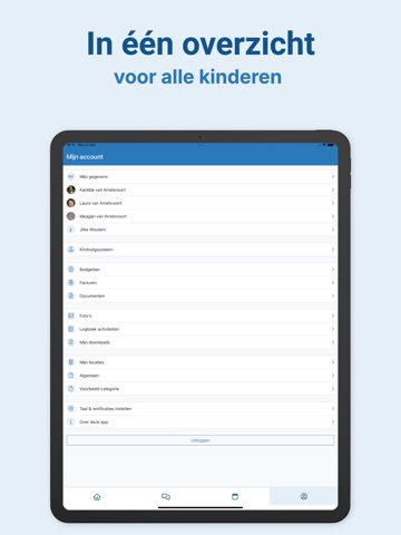 Kidsadmin Ouderapp iPad screenshot 4