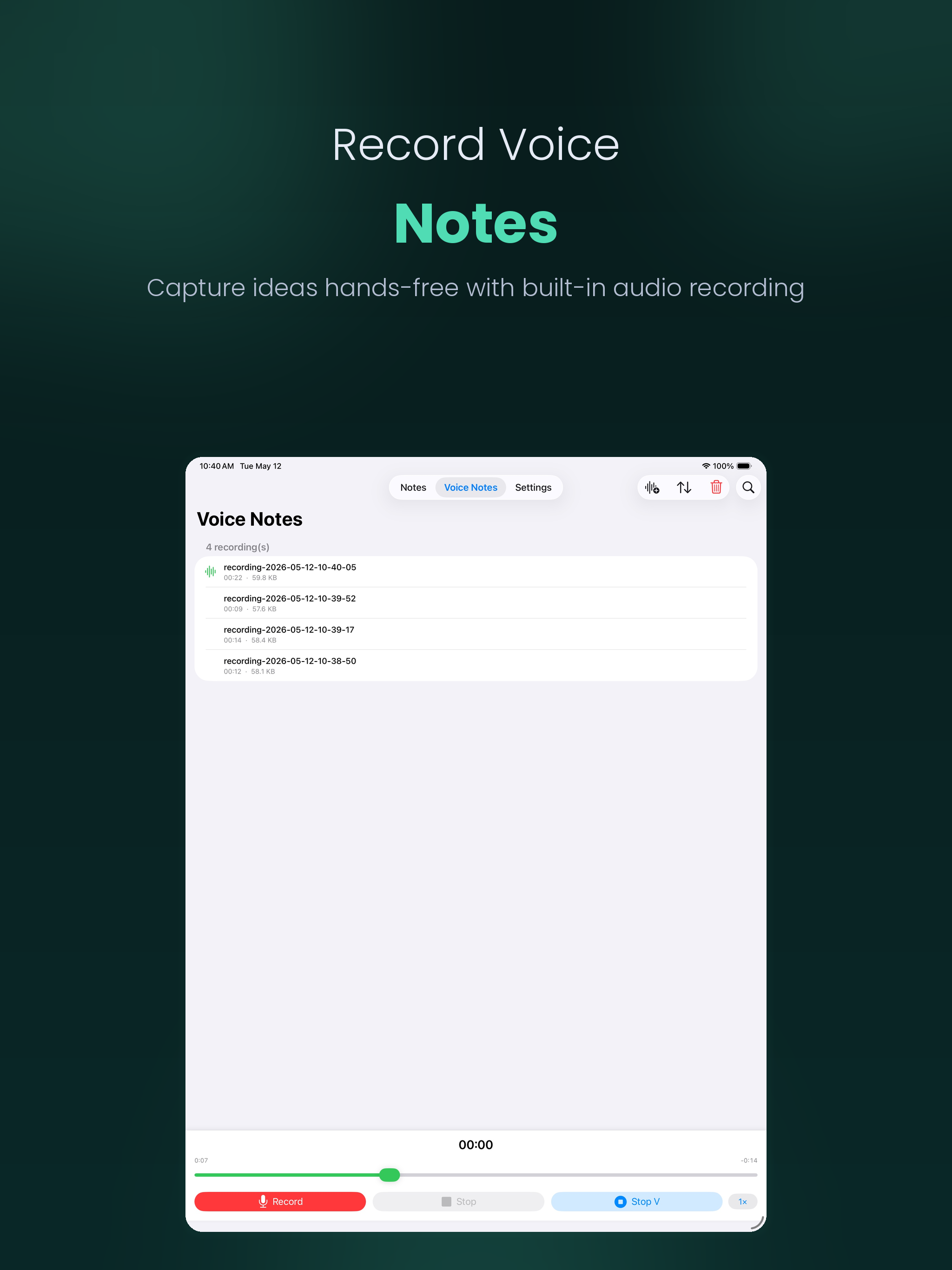Local Secret Notes, eNotes