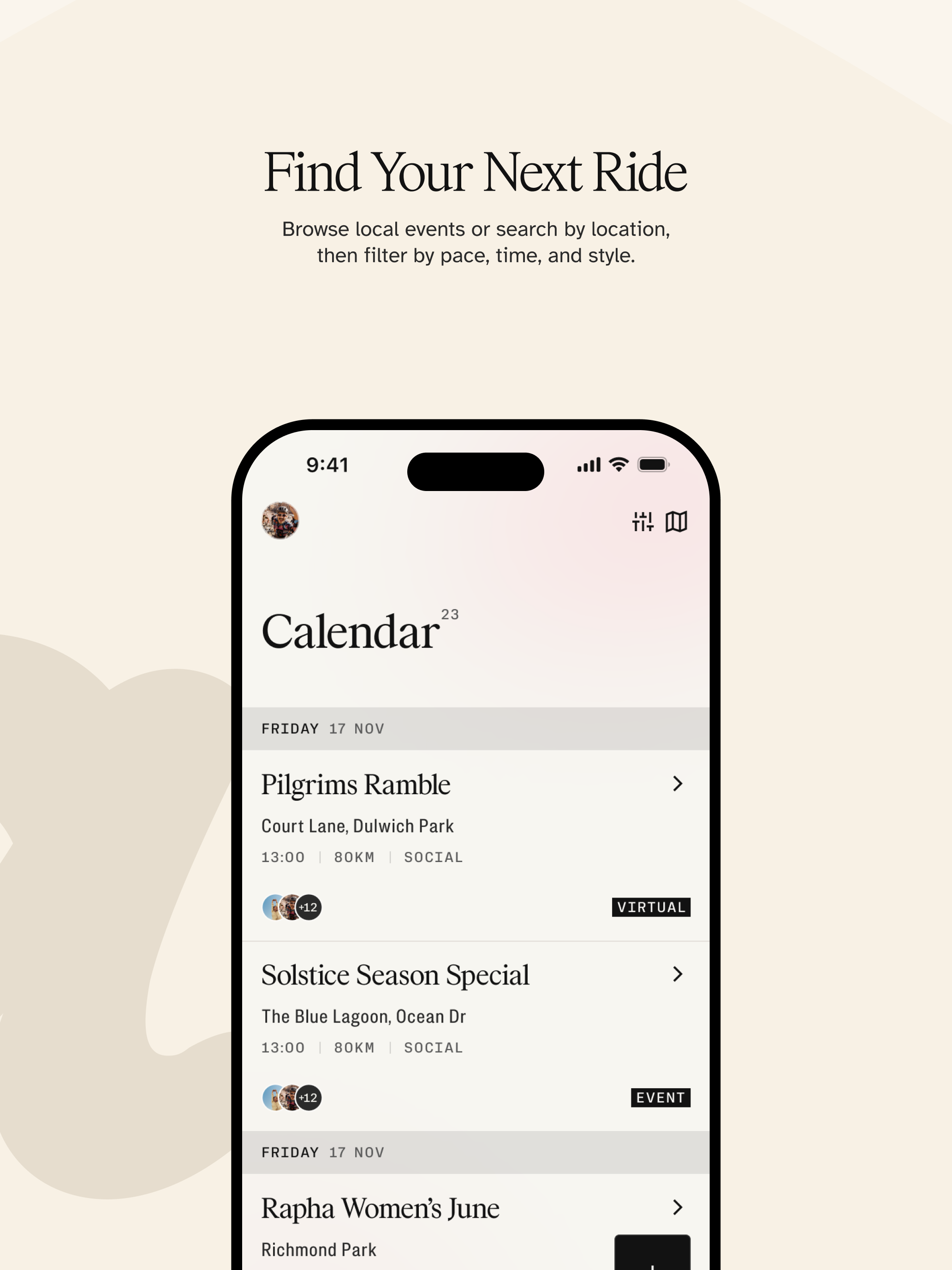 Rapha Cycling Club screenshot 10