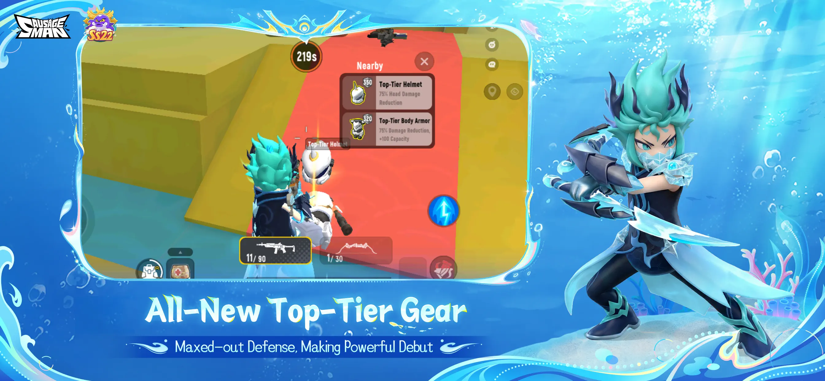 #4. Sausage Man (iOS) Tekijänä: XD Entertainment Pte Ltd