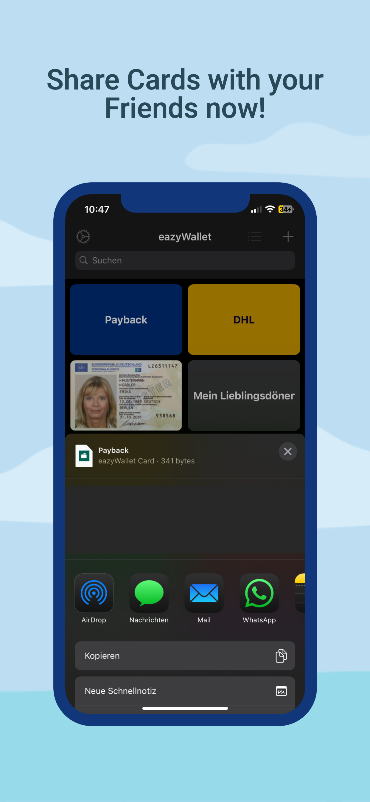 eazyWallet - Digital Cards
