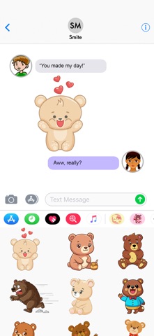 Lovely Bear Stickers! Screenshot 4 of 4