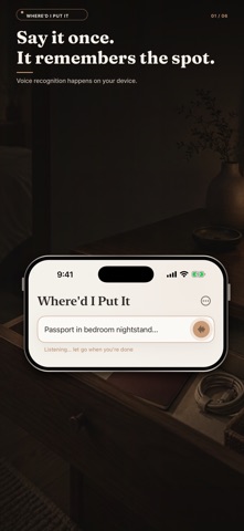 Where'd I Put It — Find Stuff iPhone screenshot
