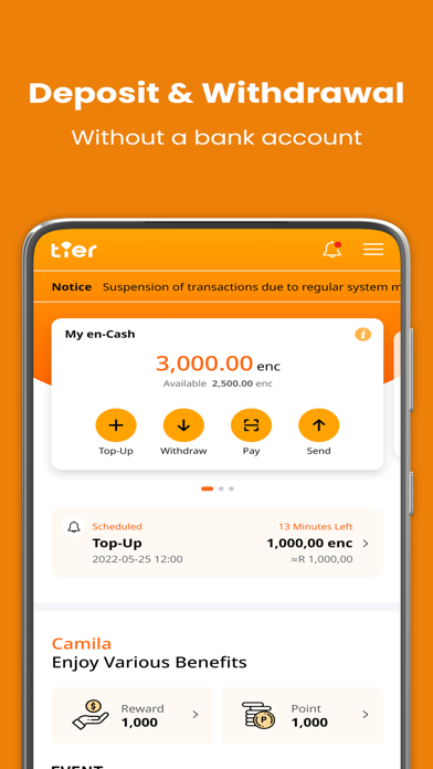 TIER en-Cash Screenshot
