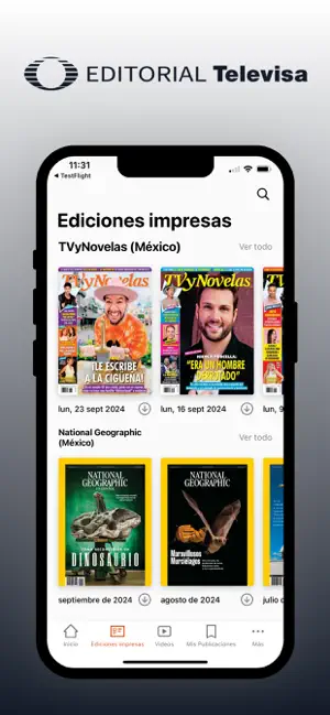 Editorial Televisa iPhone screenshot 1