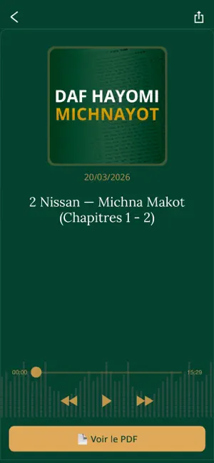Daf Hayomi Michnayot screenshot 2