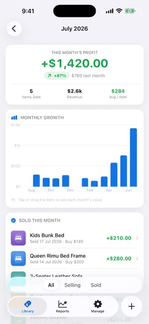 SoldFor: Resale Profit Tracker screenshot 2