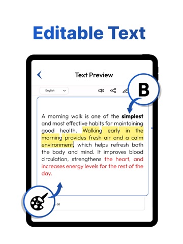 Handwriting to Text Scan - OCR iPad screenshot