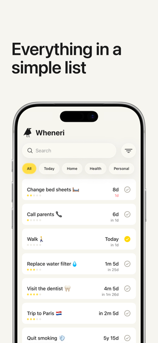 Wheneri: Task Tracker Screenshot 2 of 7