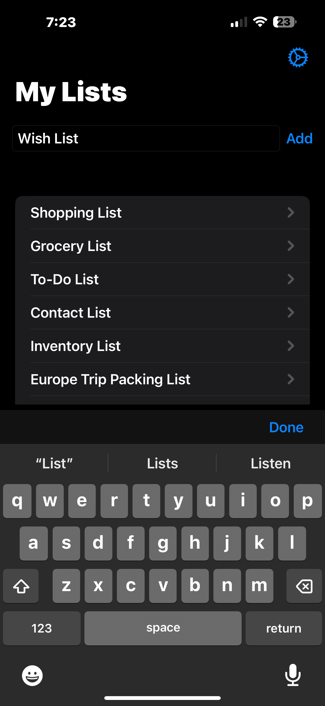 My Lists: Multi Purpose screenshot 4