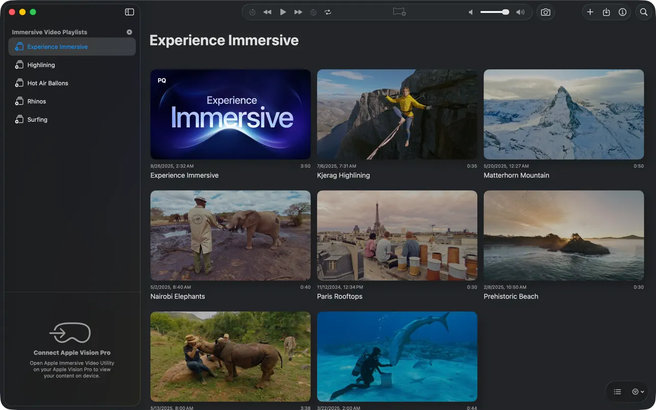 #1. Apple Immersive Video Utility (iOS) By: Apple